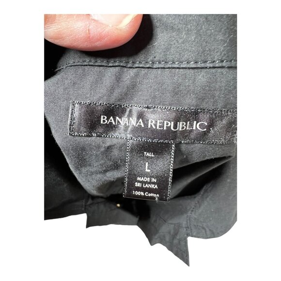 Banana Republic Black Button Down Tall - Picture 4 of 8